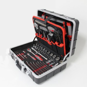 Tixit ABS-Werkzeugkoffer "Professional" 150-teilig mit hochwertigem ABS-Koffer herausnehmbare Werkzeugabteile im Test