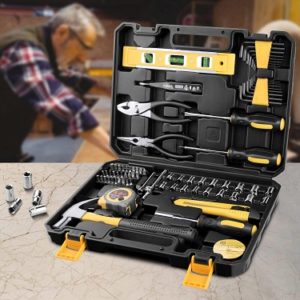 Werkzeugkoffer bestückt - Werkzeug Set für Home Auto Repair mit Werkzeugkasten Aufbewahrungskoffer ET016